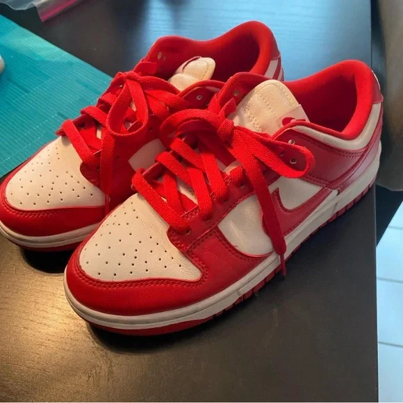 Nike | Shoes | Nike Red And White Sneakers Classic Design  display picture 1